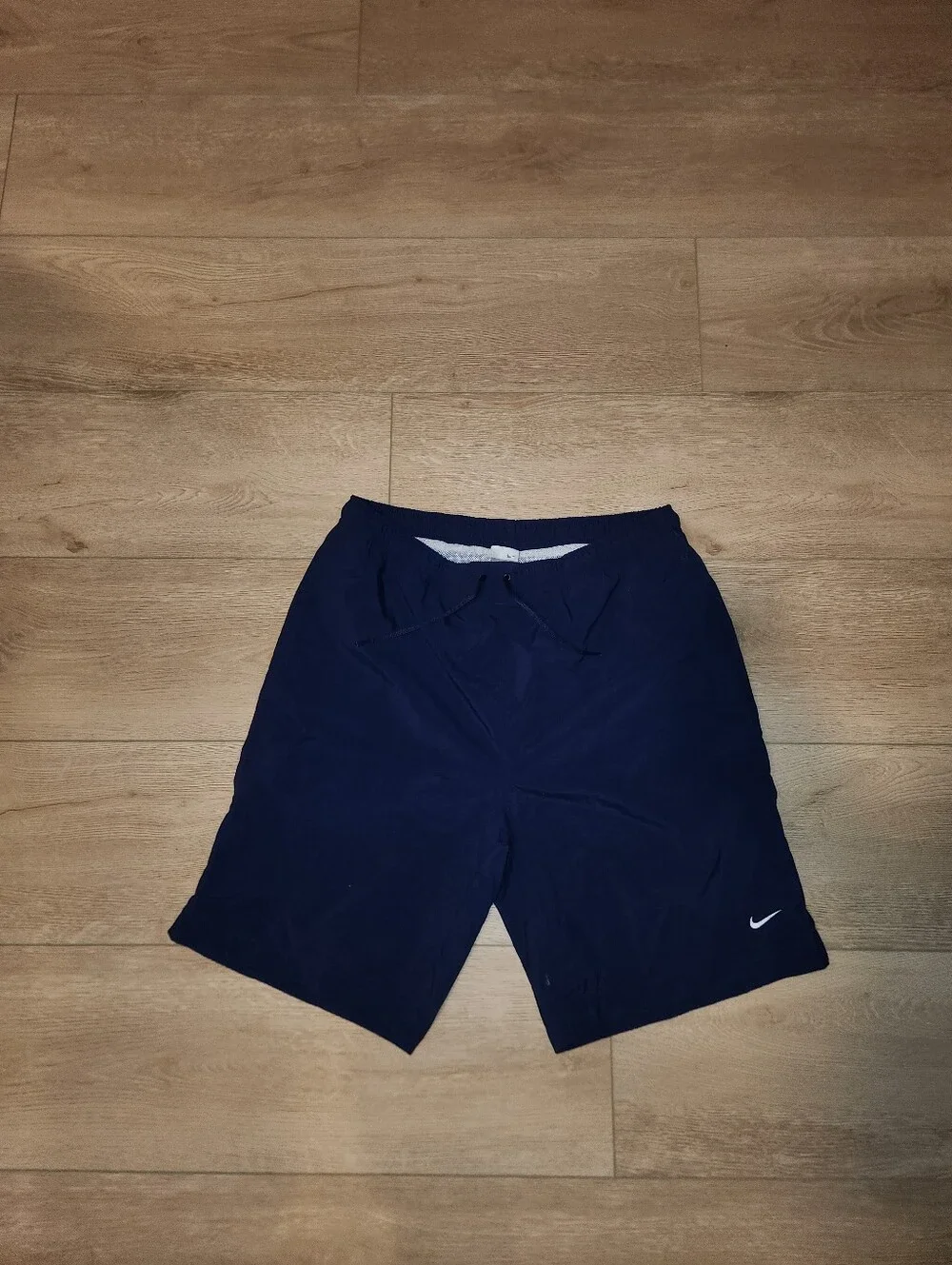 Vintage Y2K Nike Board Swim Suit Navy Blue Mens Size Large Good Condition Embroi